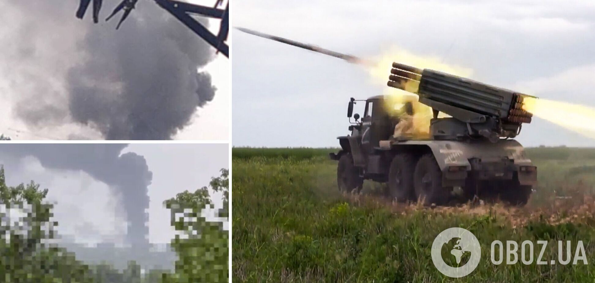 Под Мелитополем горит база российских оккупантов: прогремели десятки взрывов