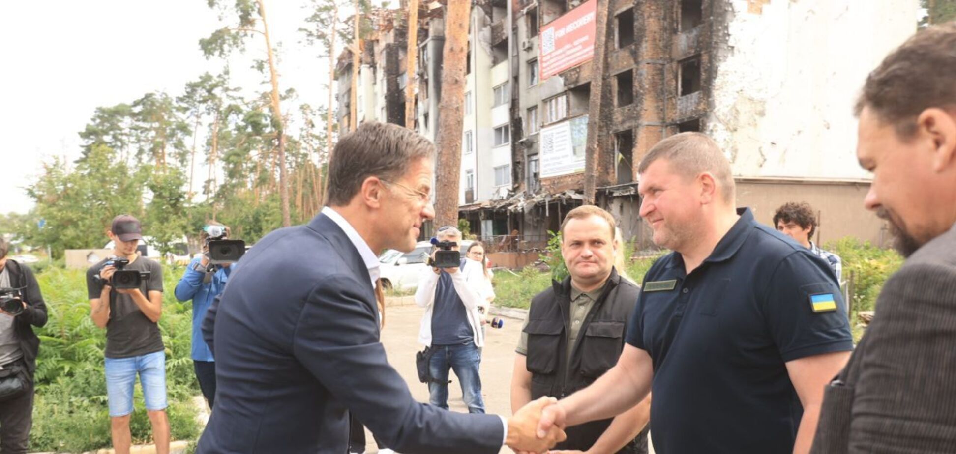 В Ирпень приехал премьер Нидерландов