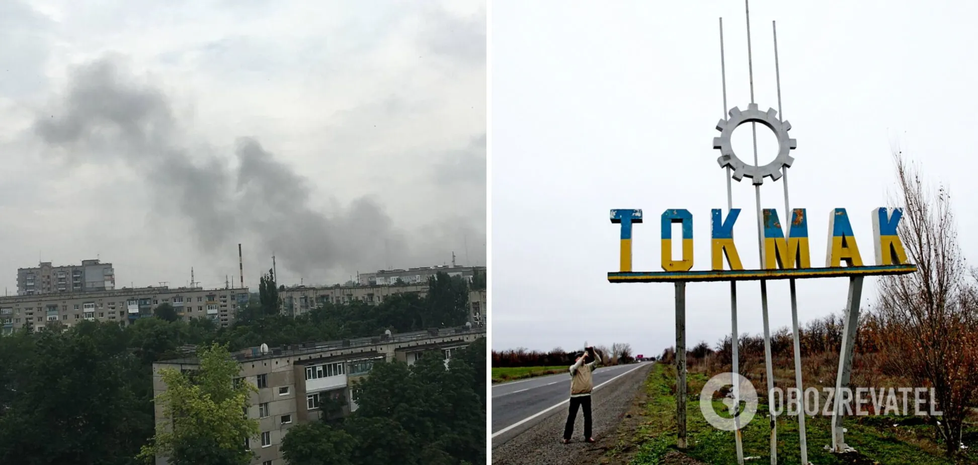 Влучання українських ракет у російську військову базу в Токмаку