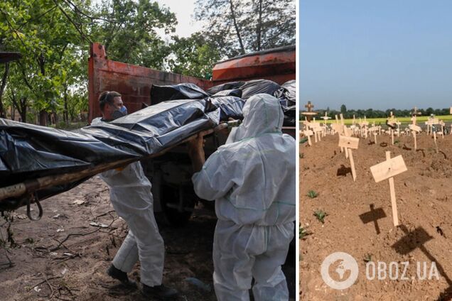 У Маріуполі окупанти розпочали ексгумацію першого масового поховання: неідентифікованих поховають у братській могилі