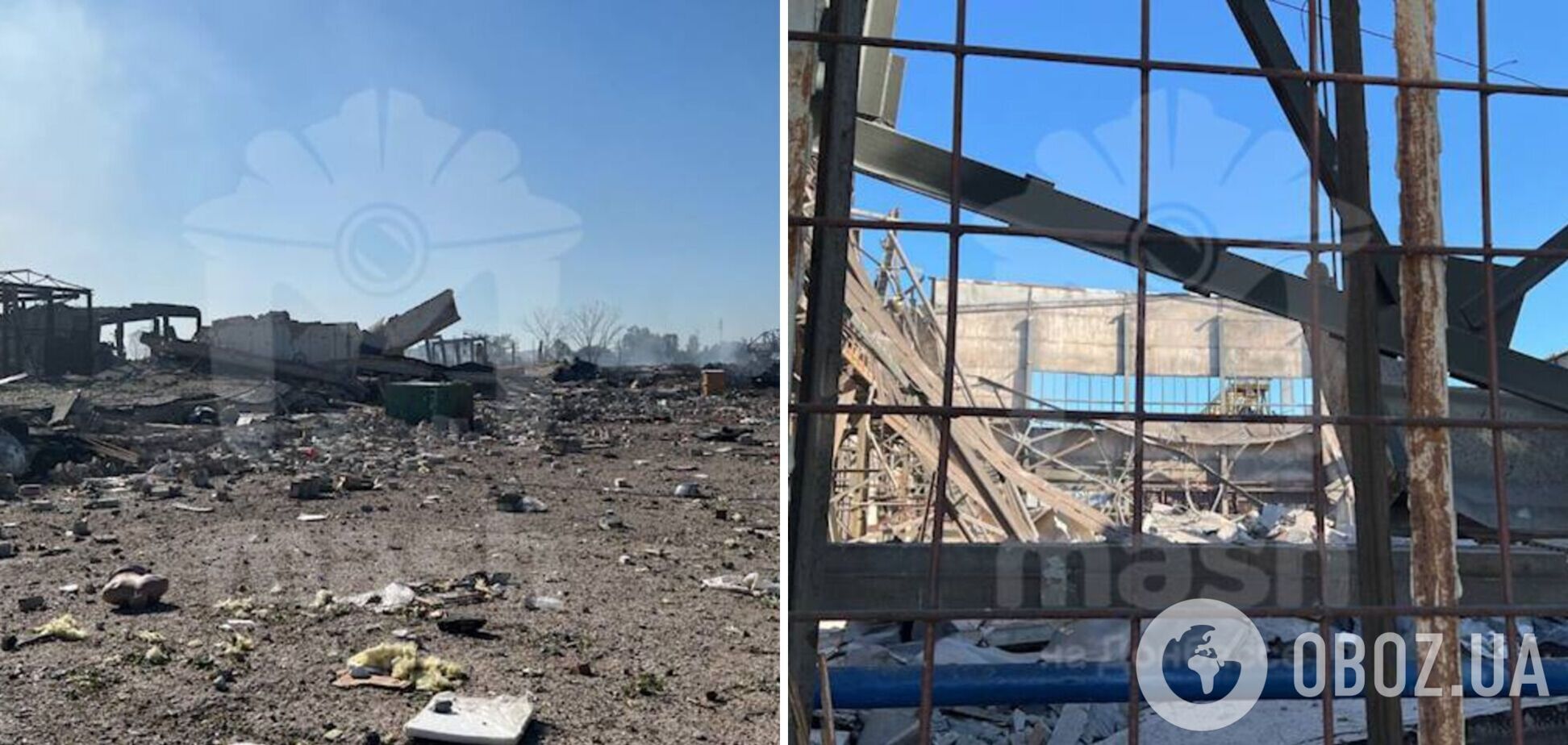 В России показали, что осталось от состава БК в Новой Каховке после попадания ВСУ