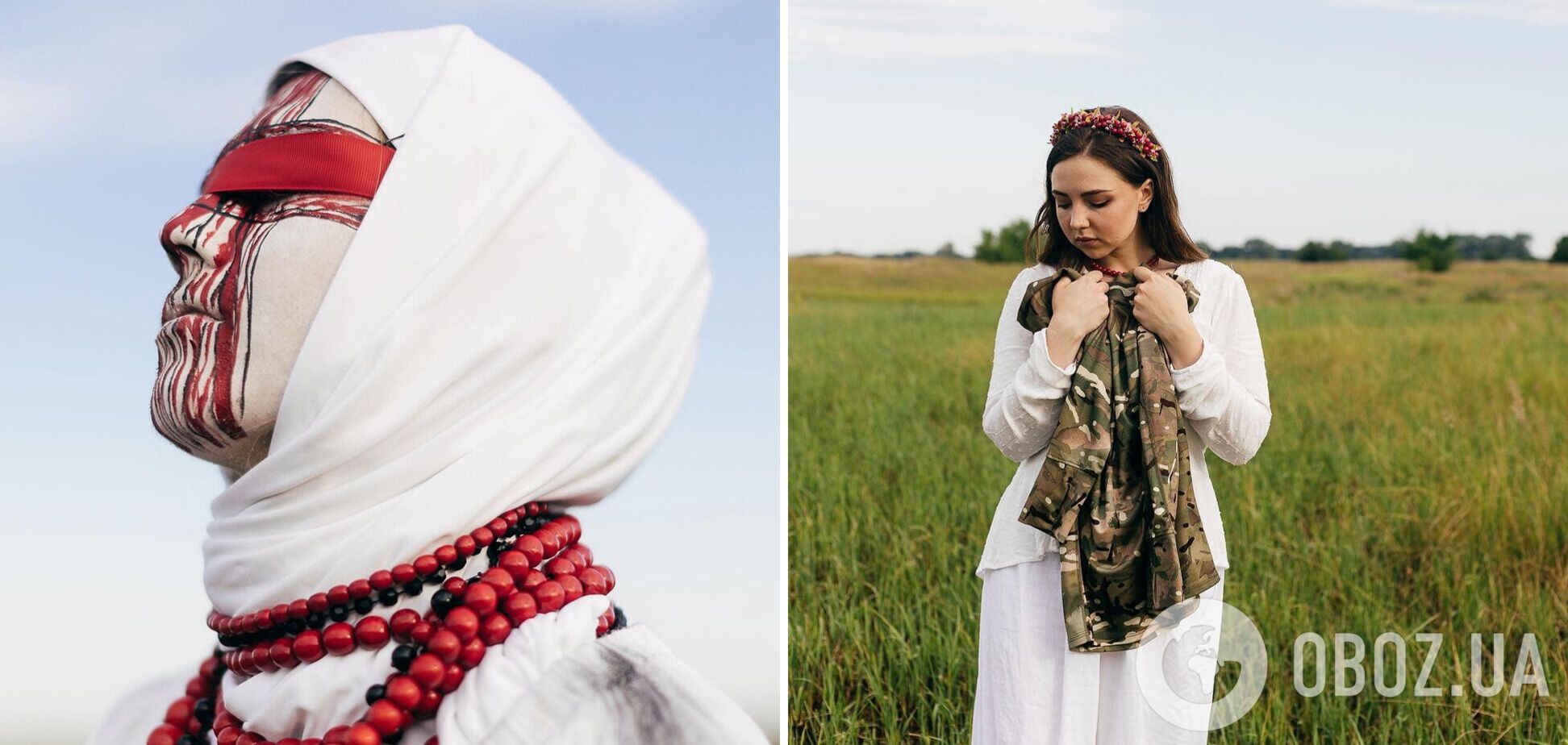 Дружини та наречені полонених воїнів 'Азова' знялися у фотосесії в образі закривавлених ляльок-мотанок