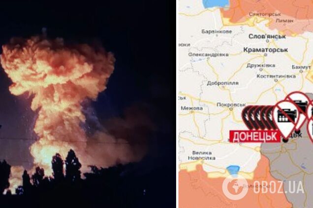 В сети показали карту уничтоженных баз оккупантов