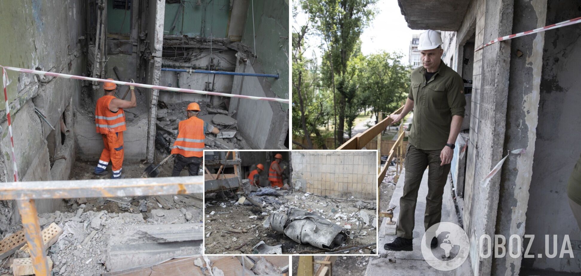 Мэр Киева проверил, как восстанавливают дом