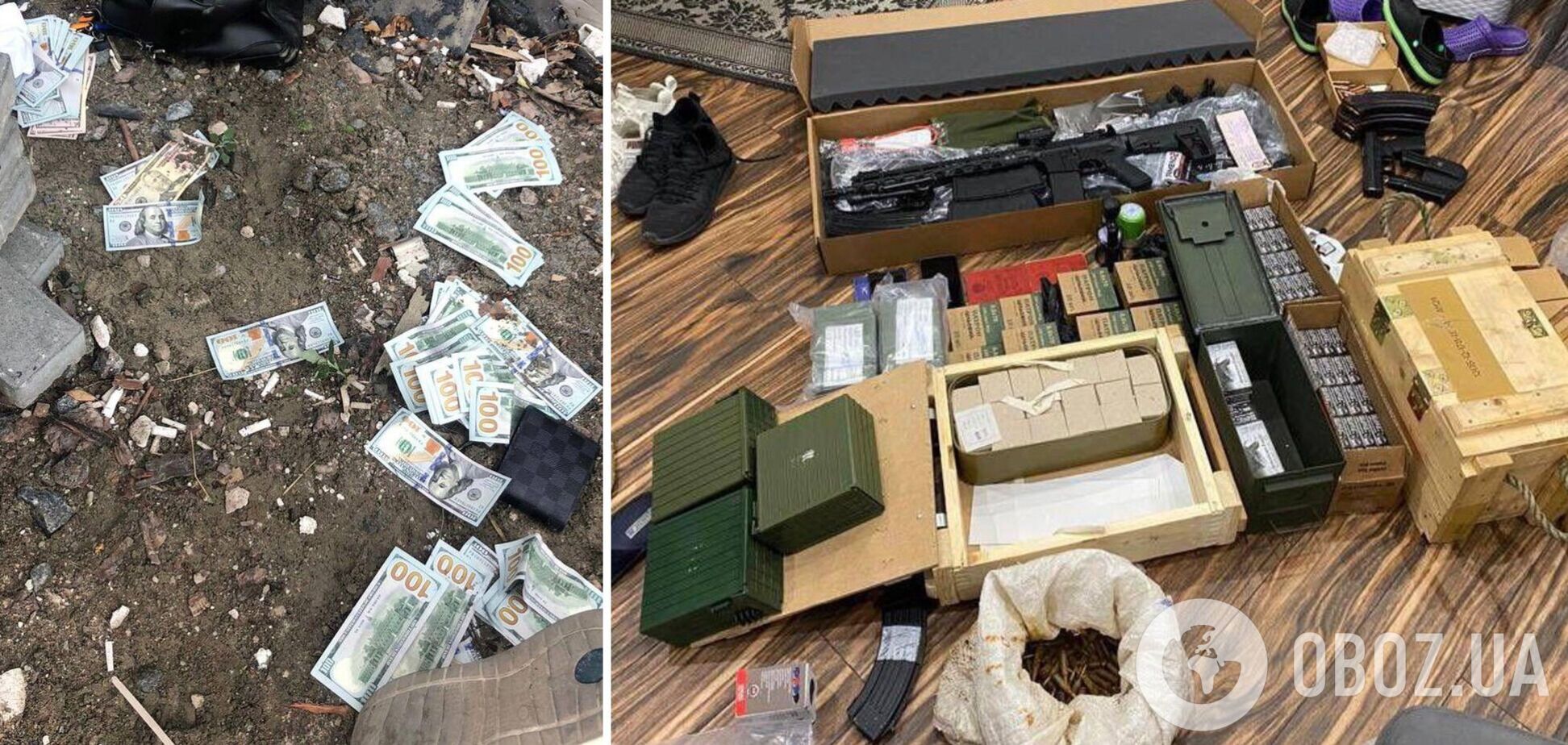 У злоумышленников изъяли оружие, деньги и патроны