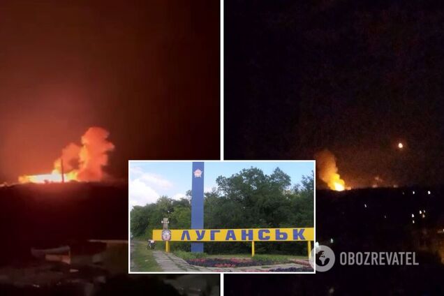 HIMARS передают привет: в Луганске горит склад с боеприпасами оккупантов. Фото и видео