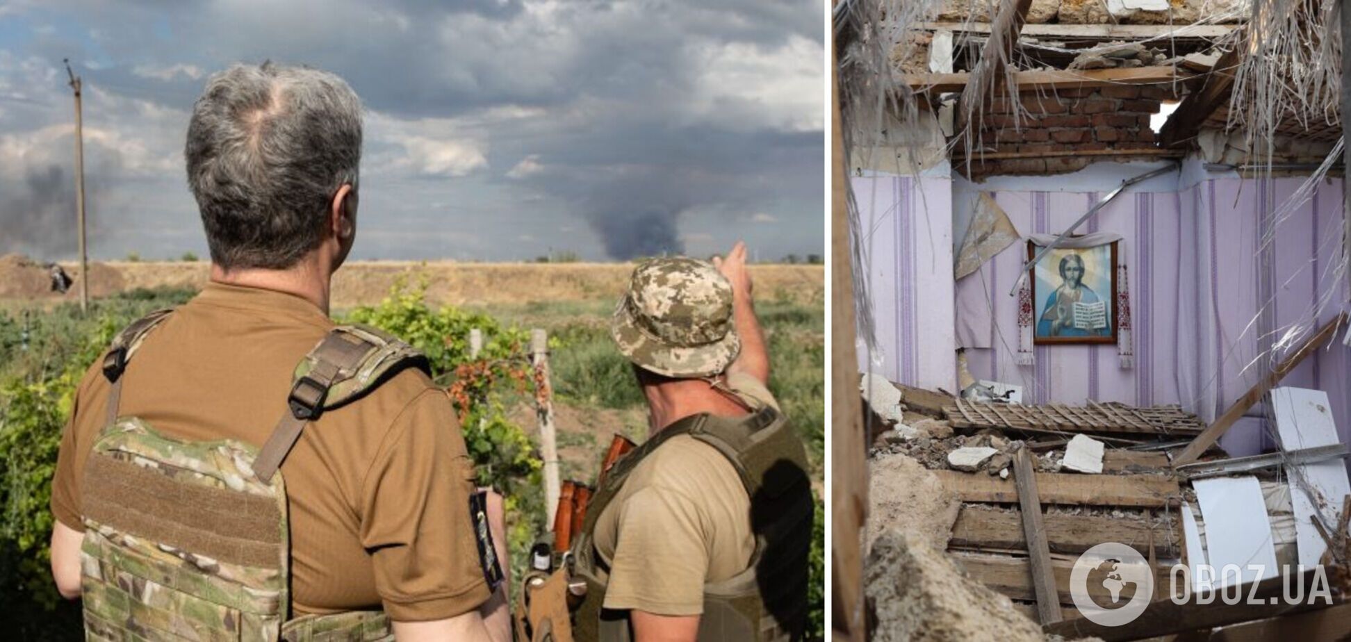 Порошенко показал, как российские оккупанты уничтожили украинские села на юге. Видео