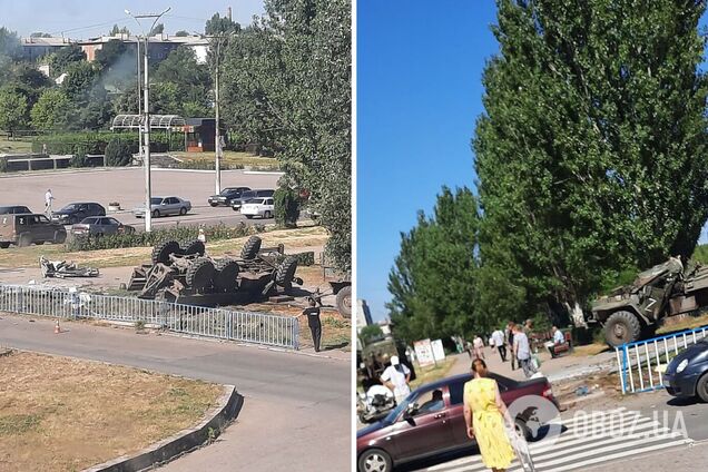 В Алчевську п'яні окупанти влаштували ДТП, є загиблі. Фото