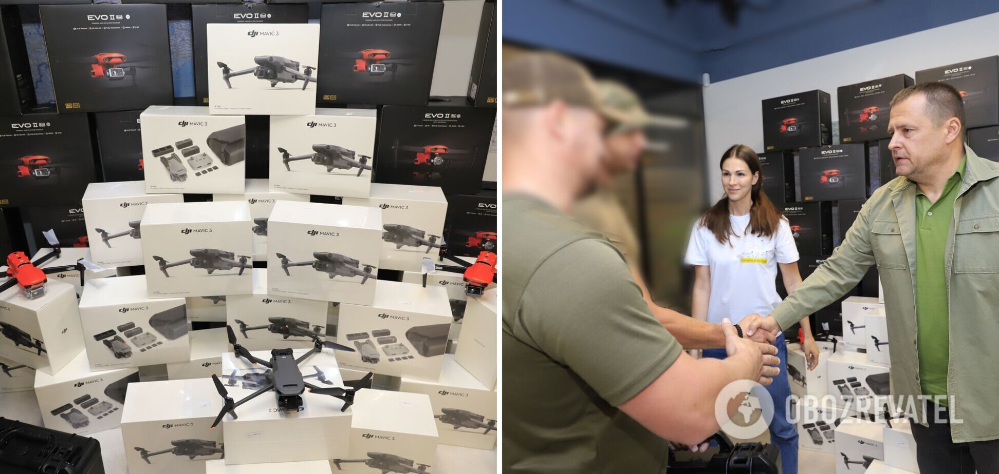 Военным на передовую передали 70 разведывательных дронов, приобретенных фондом TAPS и Штабом обороны Днепра