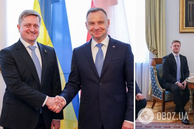 Новий посол України в Польщі Зварич вручив президентові Дуді вірчі грамоти. Фото