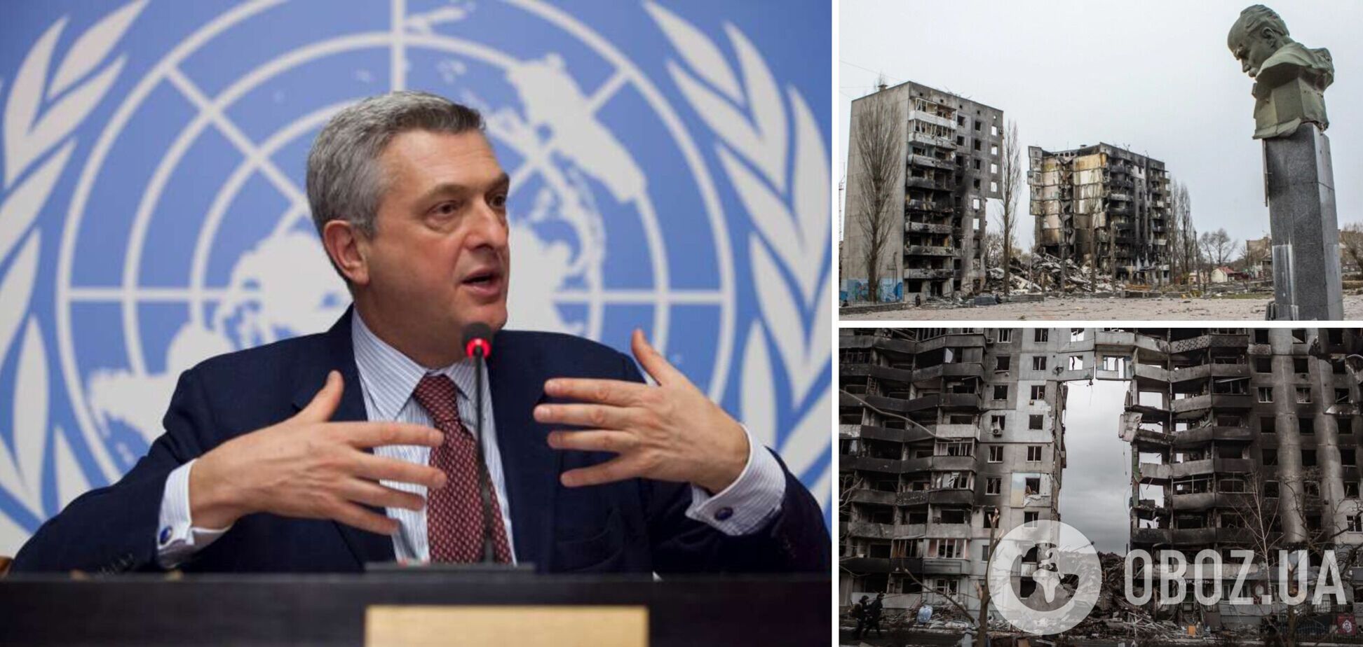 Верховный комиссар ООН по делам беженцев: украинское правительство уже сейчас должно думать о реконструкции страны