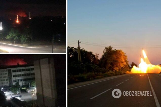 В Новой Каховке снова вечернее HIMARS-шоу: ВСУ ударили по месту дислокации оккупантов. Фото