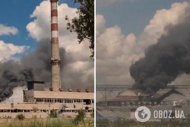 В Мариуполе партизаны подожгли завод 'Сателлит', чтобы он не достался оккупантам. Видео