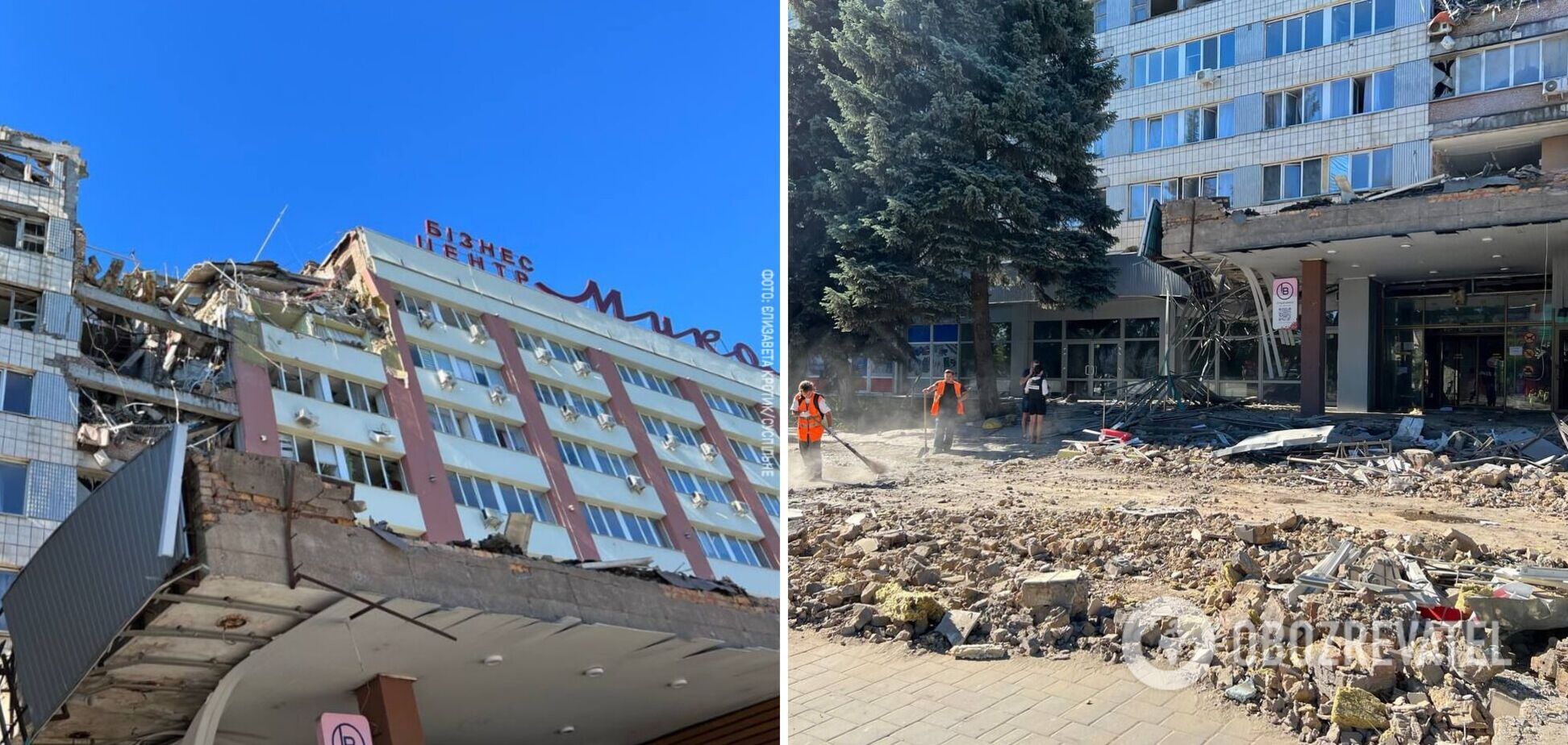 У Миколаєві ворожа ракета влучила у готель: момент удару потрапив на відео