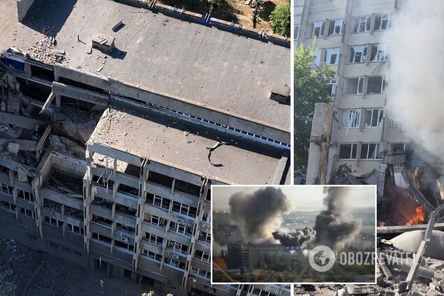 Таких университетов на постсоветском пространстве было два: фото последствий удара РФ по НКУ в Николаеве