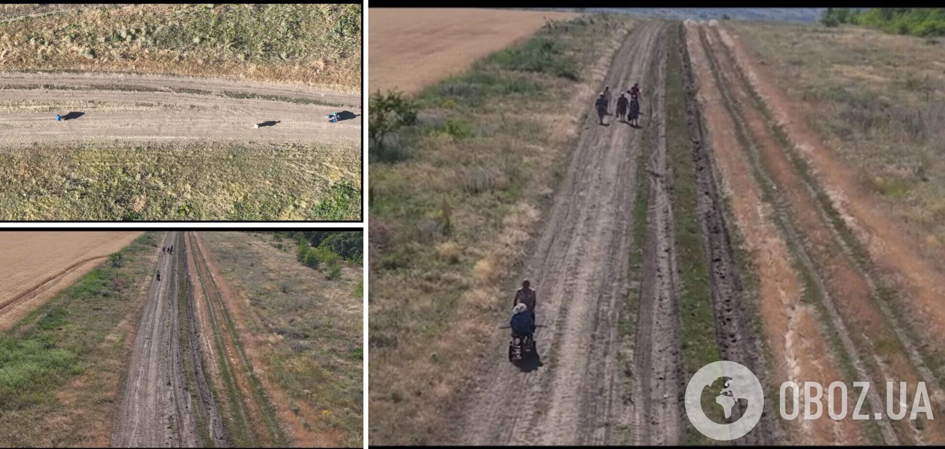 Украинские беженцы одолевают пешком десятки километров, чтобы уйти от войны