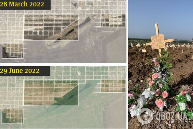 У Маріуполі з початку травня з'явилося понад 1400 нових могил: супутникові фото