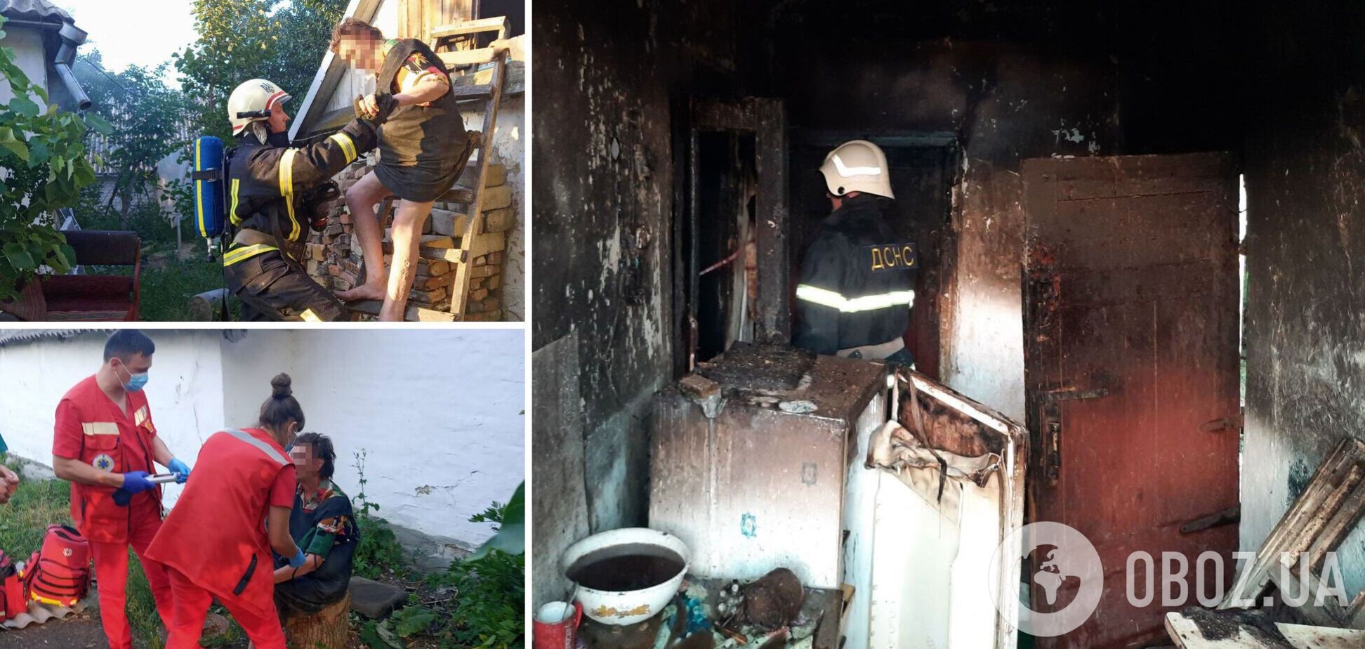 Бійці ДСНС врятували жінку та передали медикам