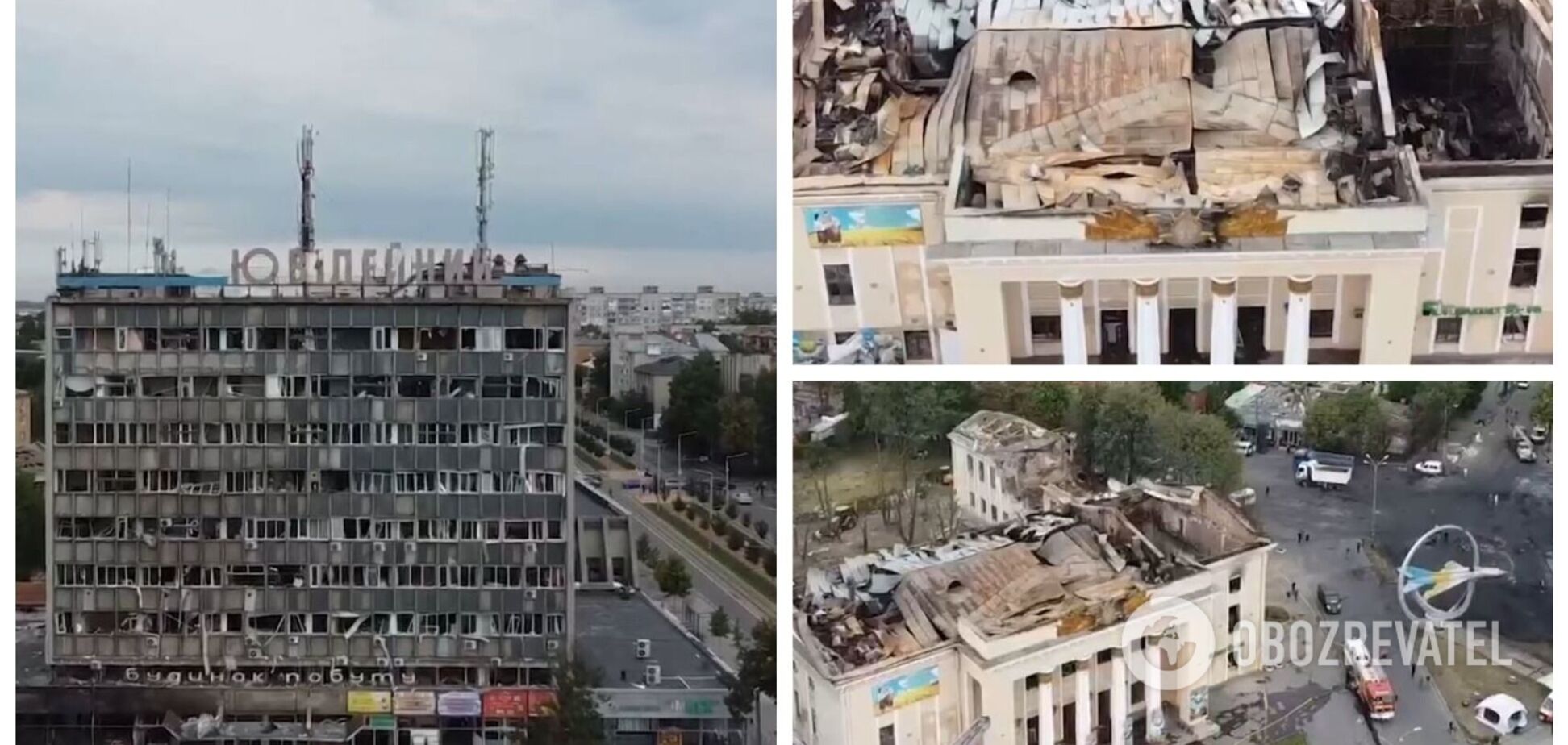 Руйнування та уламки навколо: наслідки ракетного удару РФ по Вінниці показали на відео з висоти