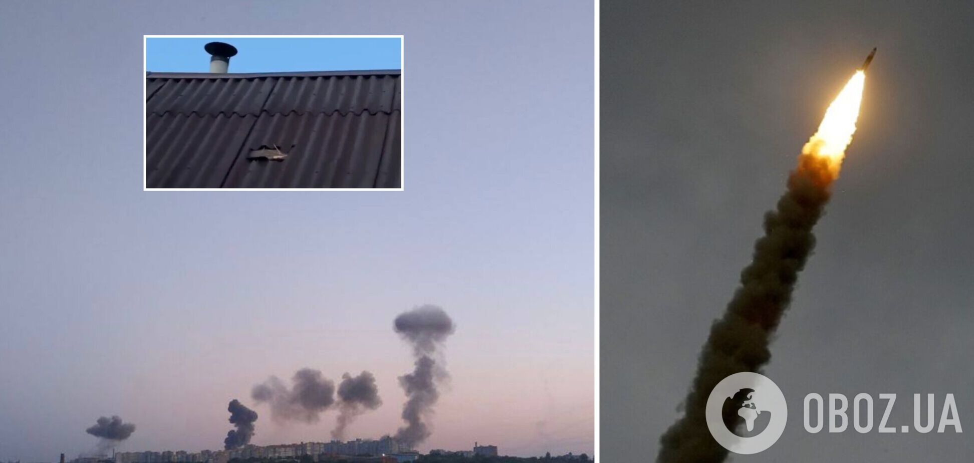 Обломки ракет упали на жилые дома в Днепре: появились фото и видео повреждений