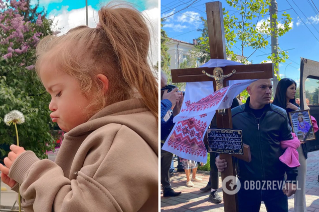 В Виннице попрощались с 4-летней Лизой, убитой ракетой оккупантов. Фото