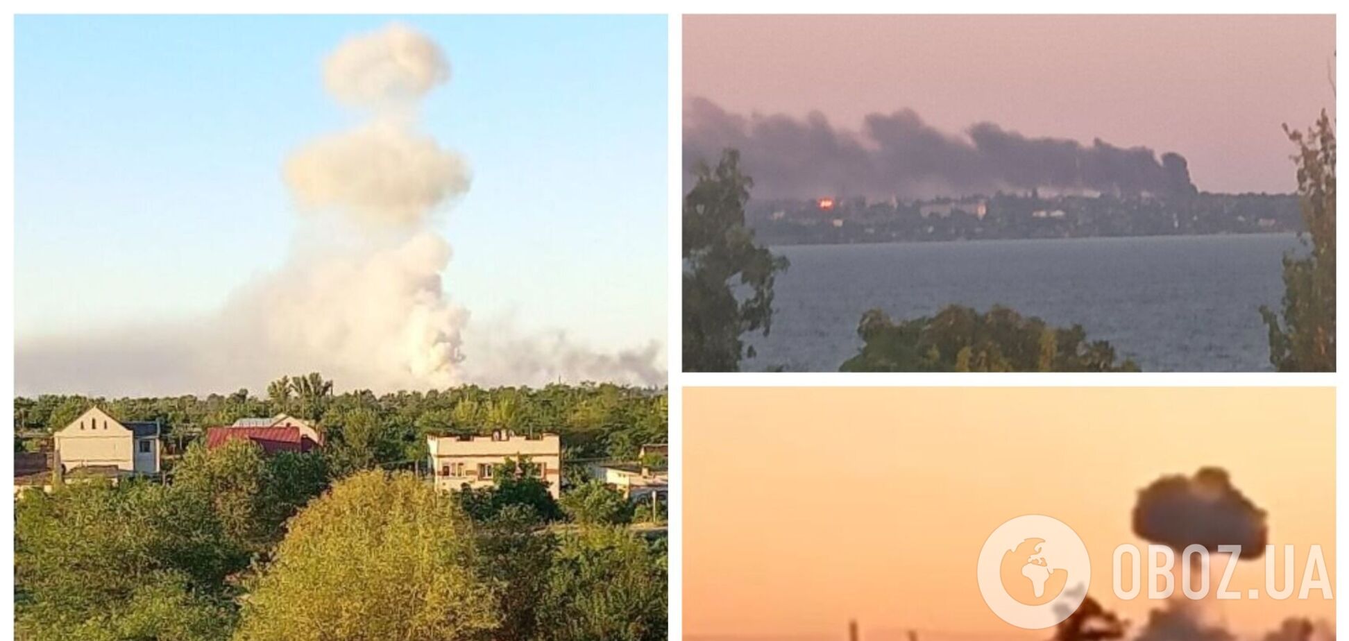 У Новій Каховці пролунали вибухи на складах окупантів із боєприпасами. Відео