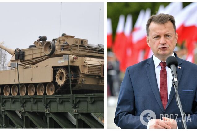 У Польщу прибули танки Abrams: міністр оборони заявив про 'потужну силу' для стримування агресора. Фото