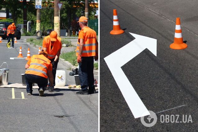 В Днепре продолжили работы по обновлению разметки на проезжей части: названы улицы