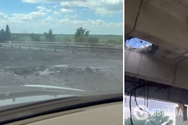 Гауляйтер Стремоусов пожаловался на удар HIMARS по Антоновскому мосту в Херсоне. Видео