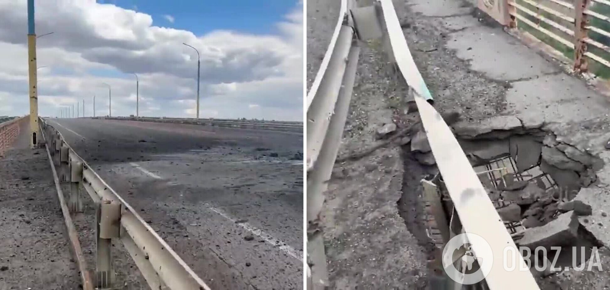 В России заявили об ударе ВСУ по стратегическому Антоновскому мосту в Херсоне и показали видео