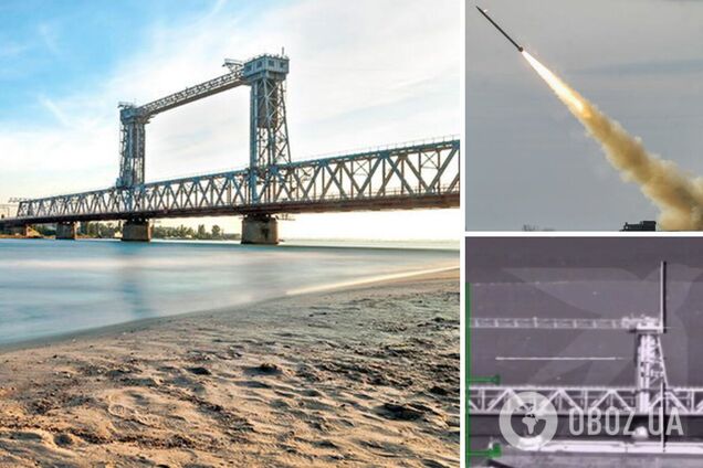 Окупанти показали відео ракетного удару по мосту в Затоці