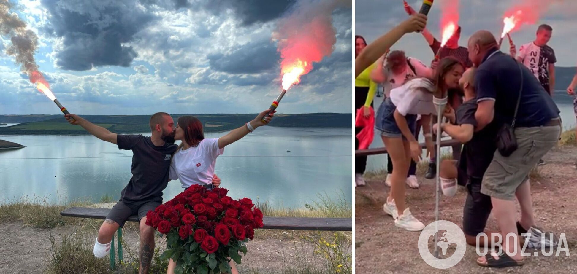 Український воїн, який втратив ногу на війні, зробив пропозицію коханій. Відео довело мережу до сліз