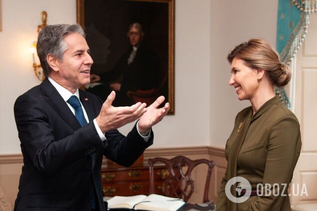 Елена Зеленская прибыла в США по приглашению Джилл Байден: встретилась с Блинкеном и выступит в Конгрессе