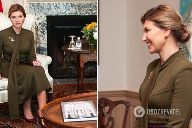 Розкрито секрет 'військової' сукні Олени Зеленської під час візиту до США. Фото