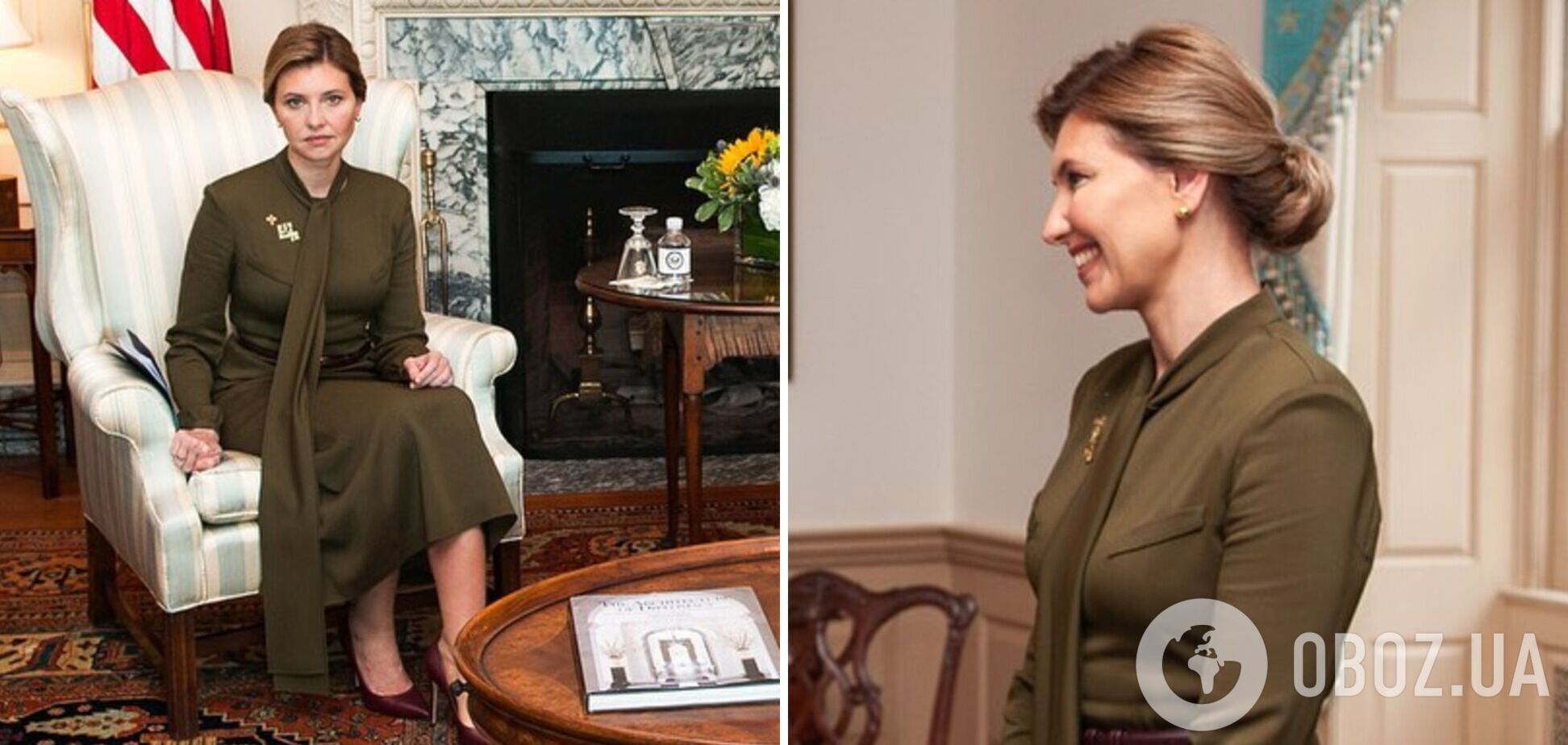 Раскрыт секрет 'военного' платья Елены Зеленской во время визита в США. Фото