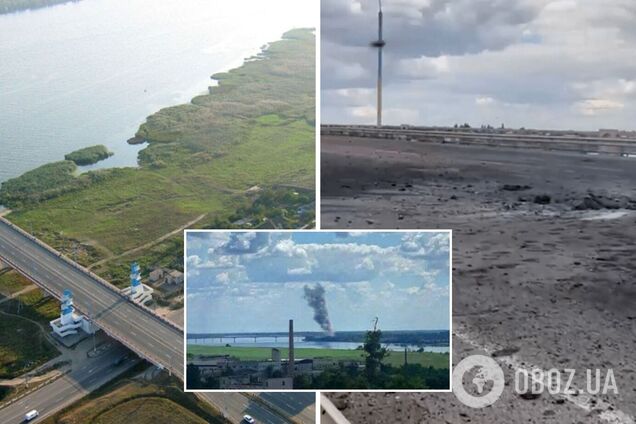 Поблизу Антонівського мосту в Херсоні знову видніється дим: кажуть про новий удар ЗСУ по окупантах. Відео
