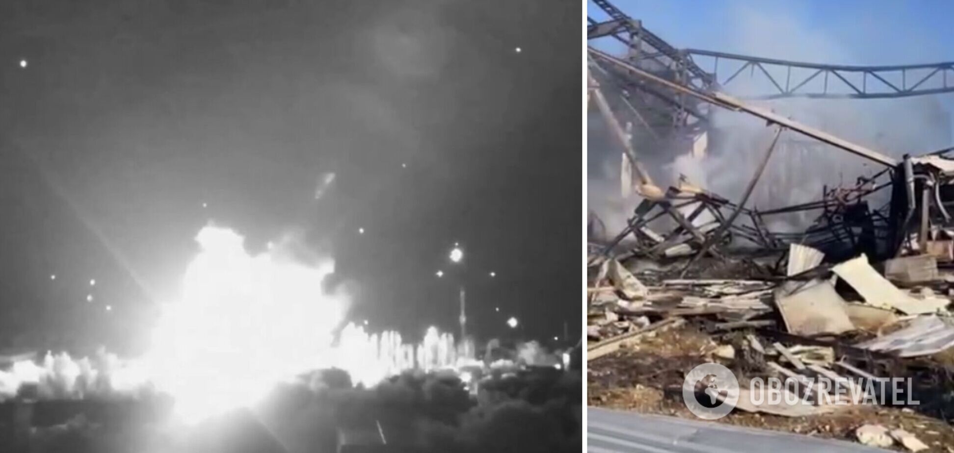 Окупанти у Миколаєві обстріляли склад з гумдопомогою: згоріли тисячі тонн продуктів. Відео