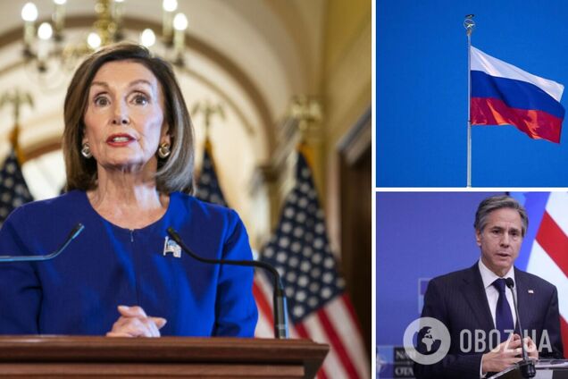Пелосі закликала Блінкена оголосити Росію державою-спонсором тероризму: інакше це зробить Конгрес