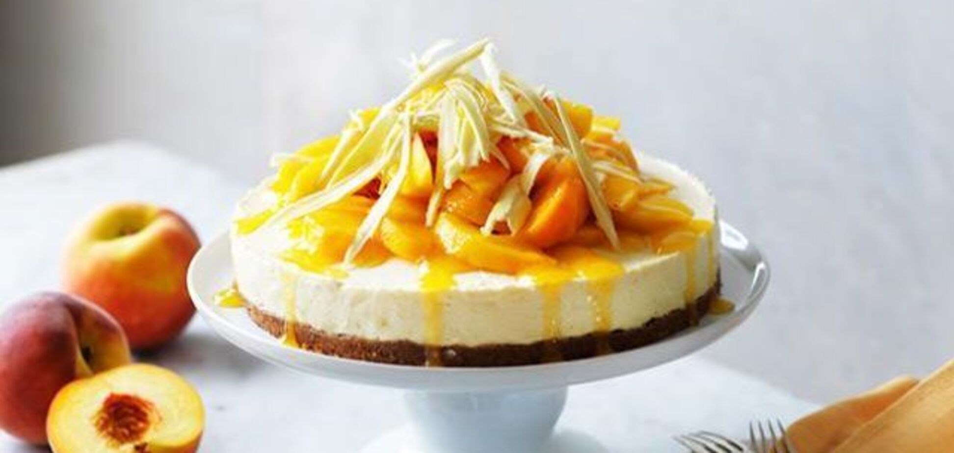Рецепт персикового десерта без выпечки