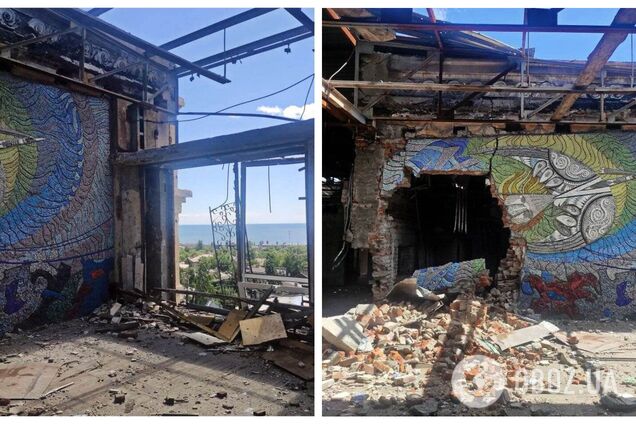 Оккупанты разрушили в Мариуполе две мозаики украинской художницы-шестидесятницы. Фото