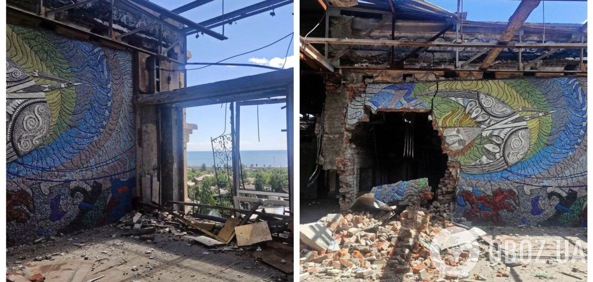 Оккупанты разрушили в Мариуполе две мозаики украинской художницы-шестидесятницы. Фото