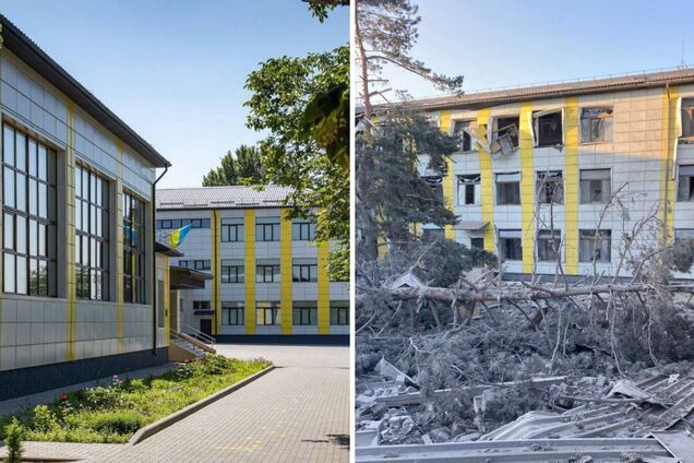 Росіяни зруйнували новий ліцей в Апостоловому