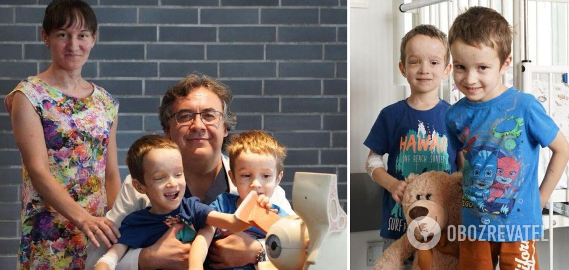 У Польщі повернули зір близнюкам і їхній матері із Сєвєродонецька, які постраждали від ракетного удару РФ. Фото