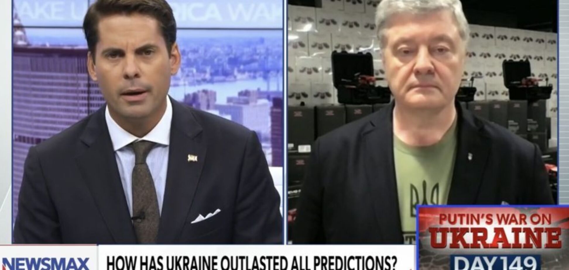 Путіну вірити не можна, – Порошенко в ефірі Newsmax TV закликав припинити купувати російські енергоносії і дати нам більше зброї