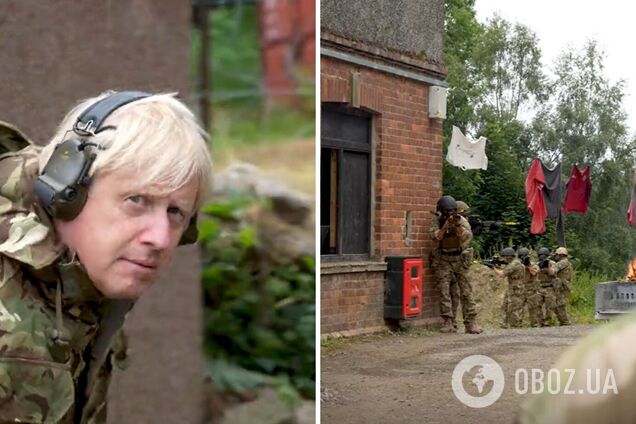 'Британия сделает все возможное!' Борис Джонсон потренировался вместе с украинскими военными. Видео