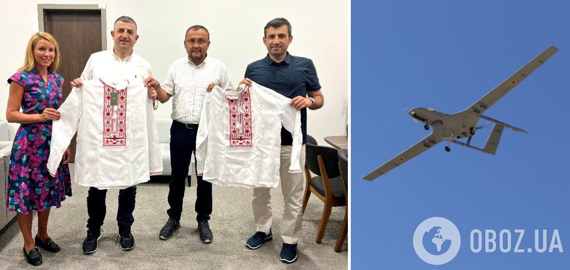 Создателям Bayraktar подарили уникальные вышиванки с изображением беспилотника. Фото необычного орнамента