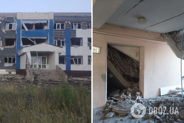 Піднявся стовп диму: ракетний удар РФ по школі в Констянтинівці потрапив на відео