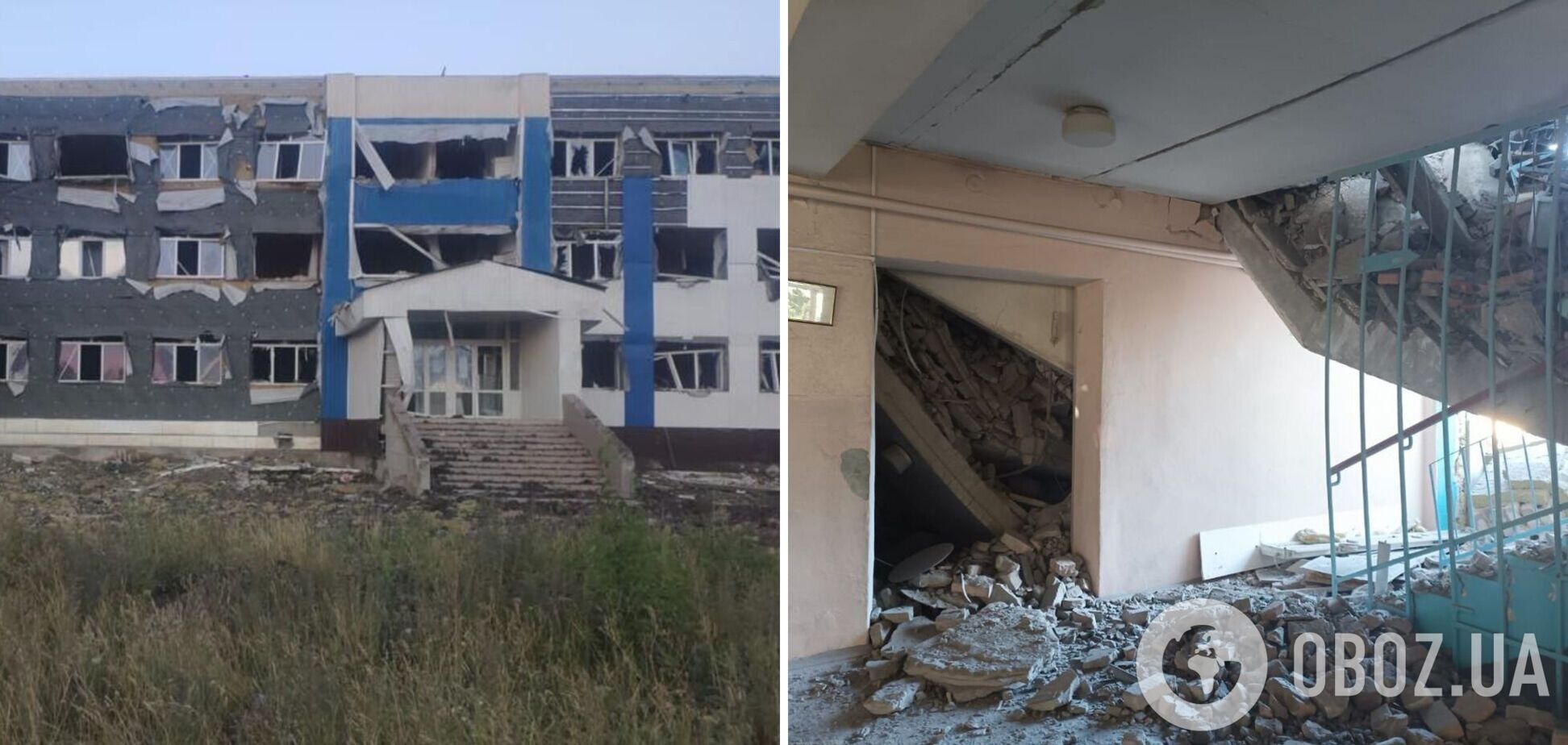 Піднявся стовп диму: ракетний удар РФ по школі в Констянтинівці потрапив на відео