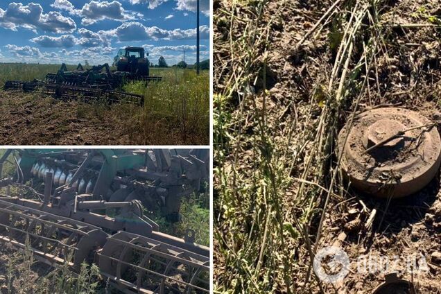 Трактор наїхав на російську міну
