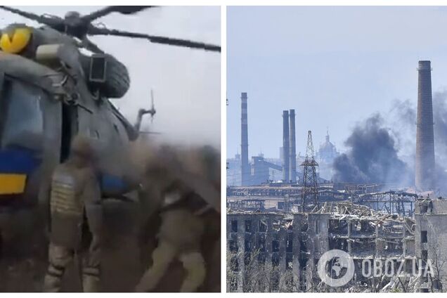 В сеть попали уникальные кадры десанта ВСУ на 'Азовстали' и спасения раненых. Видео